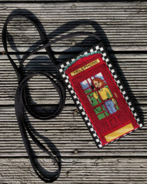 Completed Telephone Booth Pocket on a String